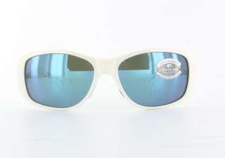NEW Costa del Mar Tippet White Blue Polarized 580 Glass Lens 