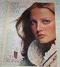 1972 ad Coty Cosmetics make up CUTE girl eyes PRINT AD
