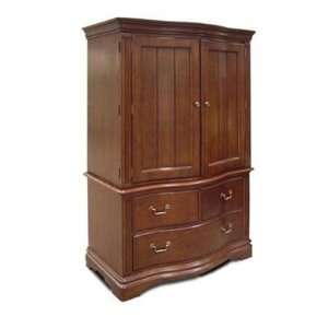  Accent Furniture Greenbriar Sleigh Collection 2 Piece Armoire 