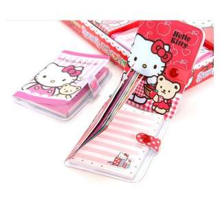 Cute Hello Kitty Button Up Cover Mini Diary with planners Choose one