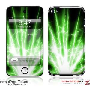  iPod Touch 4G Skin   Lightning Green by WraptorSkinz 