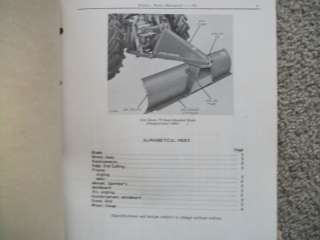 Vintage John Deere 78 Rear Blade Parts Catalog  