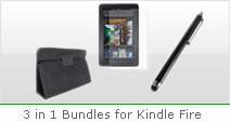Accessory Leather Case+Screen Protecter+Stylus For  Kindle 