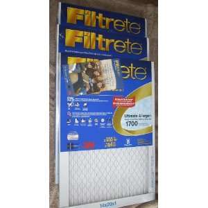 Set of 3 Individually packaged 3M Filtrete Ultimate Allergen Reduction 