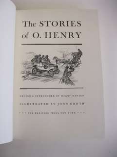 THE STORIES OF O. HENRY Heritage Press in Slipcase w/ Sandglass  