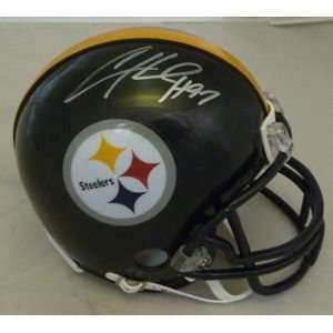   Autographed Pittsburgh Steelers Riddell Mini Helmet