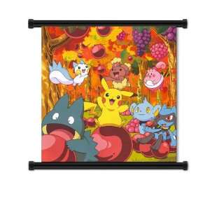 Pokemon Anime Fabric Wall Scroll Poster (16x16) Inches 