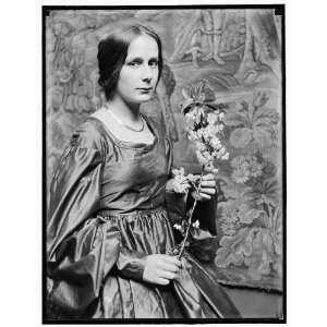  Cornelia Montgomery,holding flowering branch,NYC Studio 