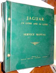 OEM Jaguar 2.4 and 3.4 Service manual original Folder  