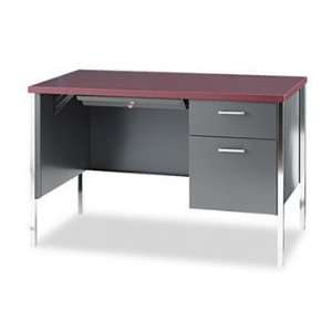  HON® 34000 Series Single Pedestal Metal Desk DESK 