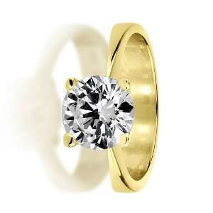  Holyland 0.7 CT DIAMOND ENGAGEMENT SOLITAIRE RING 18K Y 