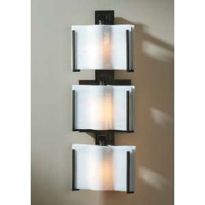   Exos Wave Direct Wire 3 Light Vertical Mount Wall Sconce from the