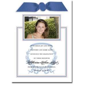 Noteworthy Collections   Graduation Invitations (Acanthus with Ribbon 