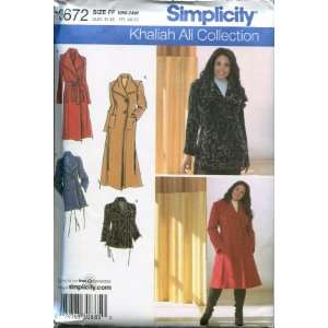SIMPLICITY PATTERN 3672 WOMENS PETITE COAT OR JACKET, EACH IN TWO 
