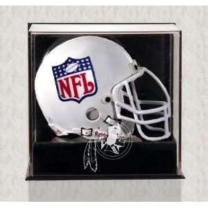  Wall Mounted Redskins Logo Mini Helmet Display Case 