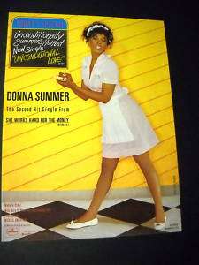DONNA SUMMER 1983 Promo Poster Ad UNCONDITIONAL LOVE  