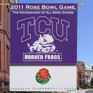   Purple White 2011 Rose Bowl Bound Vertical Banner