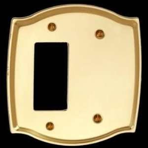  Wall Plates Bright Solid Brass, Solid Brass GFI Blank wall 