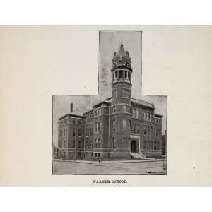  1897 Warner School Nashville Tennessee Halftone Print 