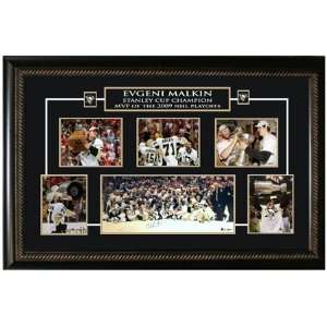   Signed 10 X 20 Collage Penguins 2009 Stanley Cup 