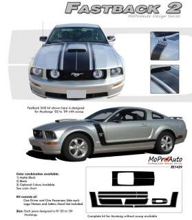   Mustang   MoProAuto Pro Design Series Vinyl Graphics and Decals Kit