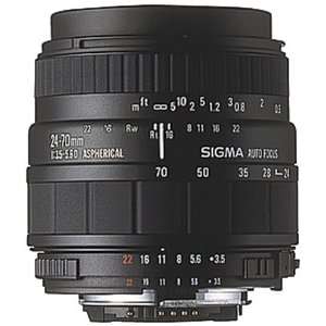 Sigma 24 70mm f/3.5 5.6 Aspherical HF Lens for Canon SLR 