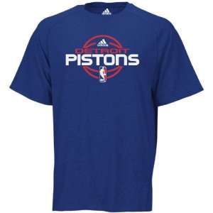 Detroit Pistons NBA On Court Practice Anti Microbial Performance T 
