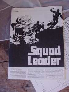 Avalon Hill VTG Squad Leader WWII War Bookcase Board Game Used  