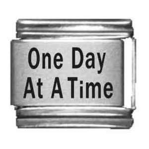  One Day at a Time Laser Italian Charm Jewelry