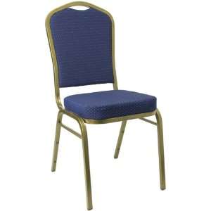 Crown Back Stacking Banquet Chair with GoldVein Frame 