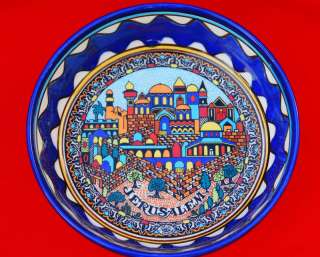 Jerusalem Israel Ceramic Plate Holy Land souvenir 6  