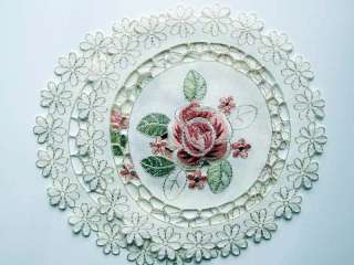 The detail and embellishments give this rose runner a designer look 