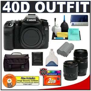  Canon EOS 40D 10.1MP Digital SLR Camera + Tamron Autofocus 28 