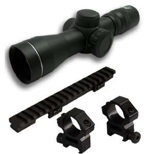  Rifle Scope With Scope Rings And Rail Mount For Ruger PC4 PC9 Ranch 