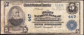   1902 $5 PLAINFIELD, NJ National Banknote   