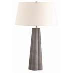 Gray Shagreen Art Deco Table Lamp  