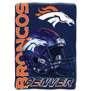  Broncos NFL Tag Micro Raschel Blan 