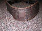 Used Leather Tooled Western Horse Breast Collar For Saddle  