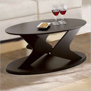 Nexera Boomerang Fine Textured Oval Coffee Table 687174996508  