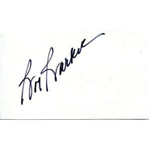 Bob Barker Autographed 3x5 Card