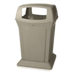 Rubbermaid FG917388BEIG   Ranger Container W/ 4 Openings, 45 Gallon 