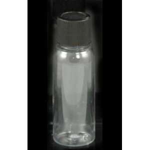  1oz Clear Plastic Bottle Ribbed Cap (L1CP)   Office 