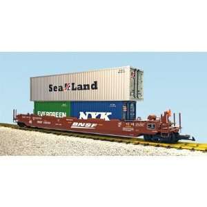  G Intermodal Car w/2 Containers, BNSF/Wedge #1 Toys 