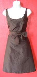 ANN TAYLOR brown silk party dress w POCKETS $215 NEW 2  