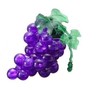  3D Crystal Puzzle Purple Grapes   46 Pieces Toys & Games