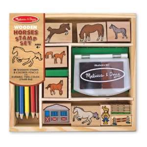  Melissa and Doug Horses Stamp Set Toys & Games