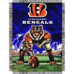 Cincinnati Bengals NFL 48x60 3 Point Stance Throw Blanket  