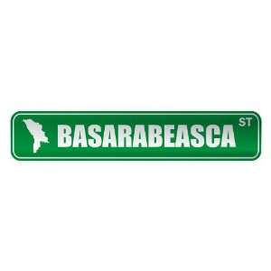     BASARABEASCA ST  STREET SIGN CITY MOLDOVA