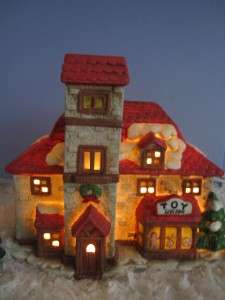 OLD WORLD VILLAGE CHRISTMAS HOUSE TOY SHOPPE WILL GO WITH LEMAX OR 