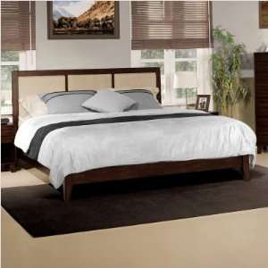  Palmetto Platform Bed in Pecan Size Queen